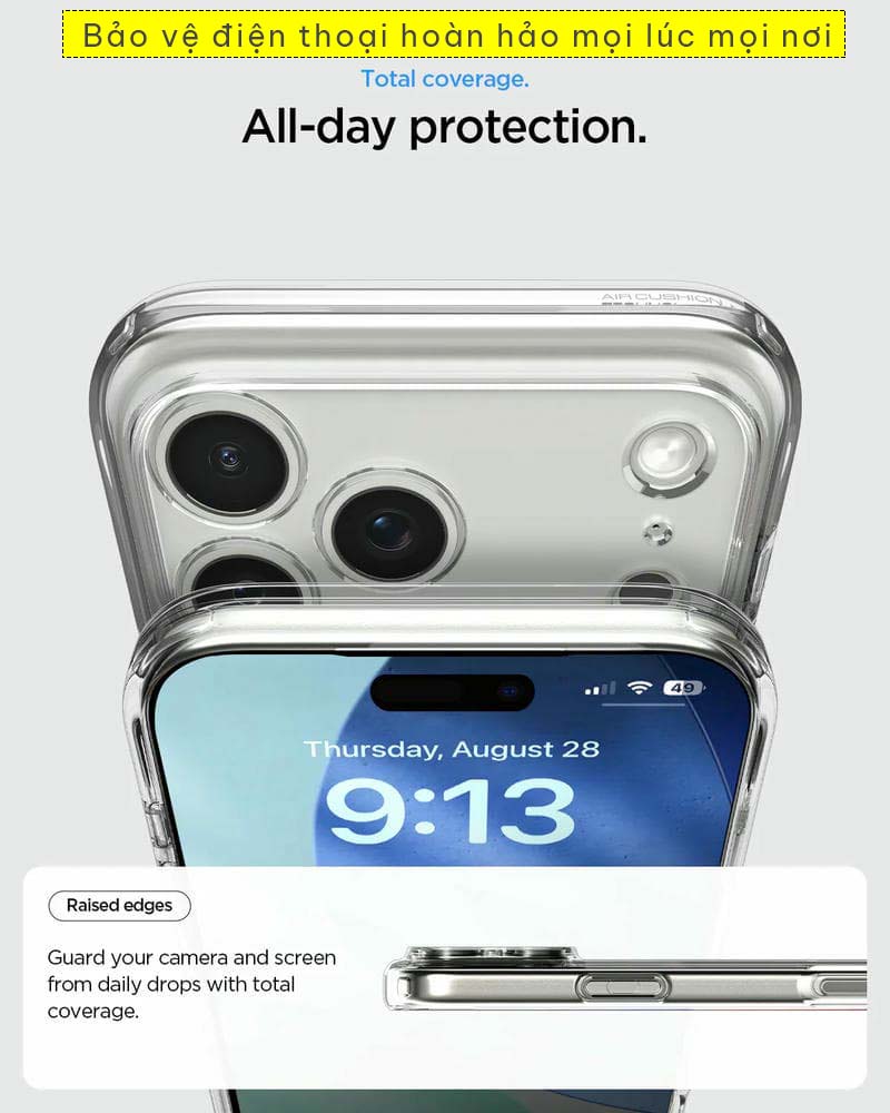 Ốp lưng iPhone 17 Pro Max Spigen Ultra Hybrid 3